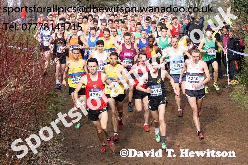 Senior mens 2016 Inter Counties Cross Country Champs. and Cross Challenge Final, Cofton Park, Birmingham. Photo: David T. Hewitson/Sports for All Pics